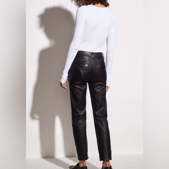 Vince Coin Pocket Stretch-Leather Pant - Picture 2 of 7